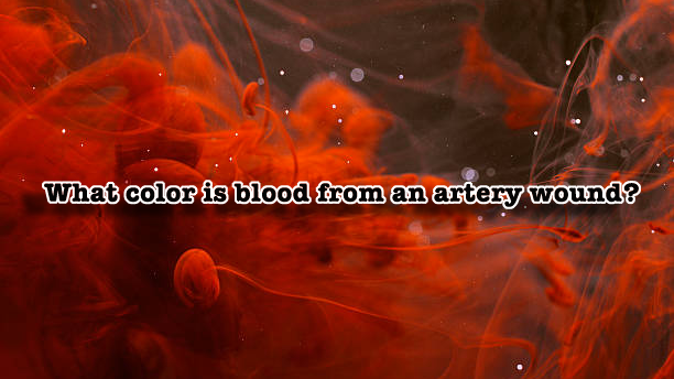 What color is blood from an artery wound?